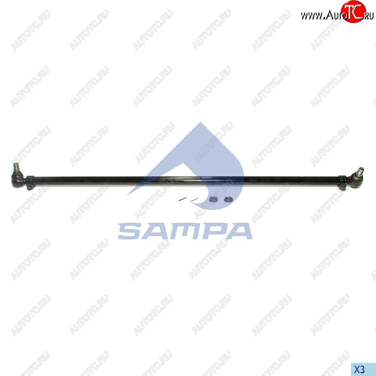 2 479 р. Тяга рулевая RENAULT Kerax поперечная L=1657мм SAMPA SAMPA 097.823-01  с доставкой в г. Керчь