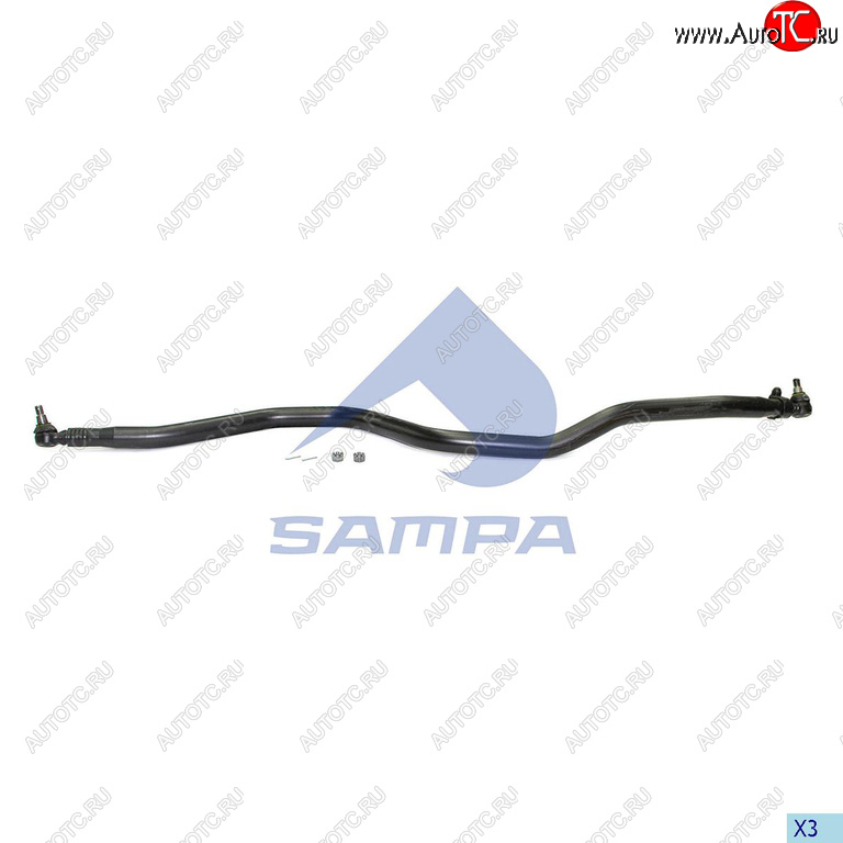 14 999 р. Тяга рулевая VOLVO FH,FM продольная L=2139мм SAMPA SAMPA 097.830-01 SAMPA 097.830-01  с доставкой в г. Керчь