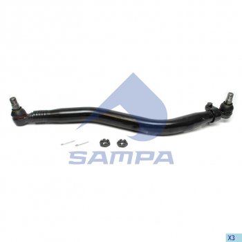 6 199 р. Тяга рулевая VOLVO RENAULT продольная L=830мм SAMPA SAMPA 097.859-01  с доставкой в г. Керчь. Увеличить фотографию 1
