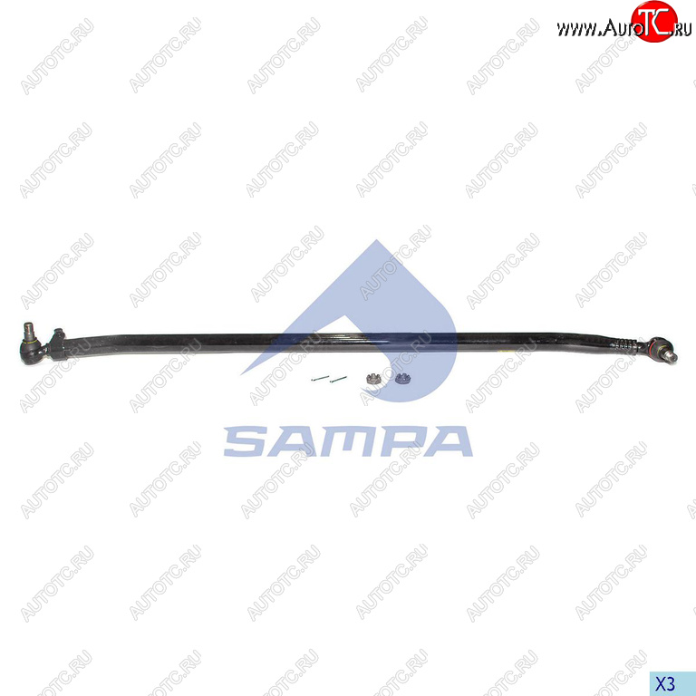 8 699 р. Тяга рулевая SCANIA поперечная L=1743мм SAMPA SAMPA 097.910-01  с доставкой в г. Керчь