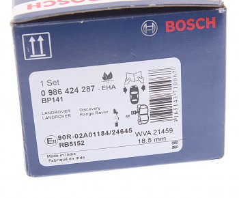2 599 р. Колодки тормозные передние (4шт.) BOSCH Land Rover Discovery 1 LJ (1989-1998)  с доставкой в г. Керчь. Увеличить фотографию 4