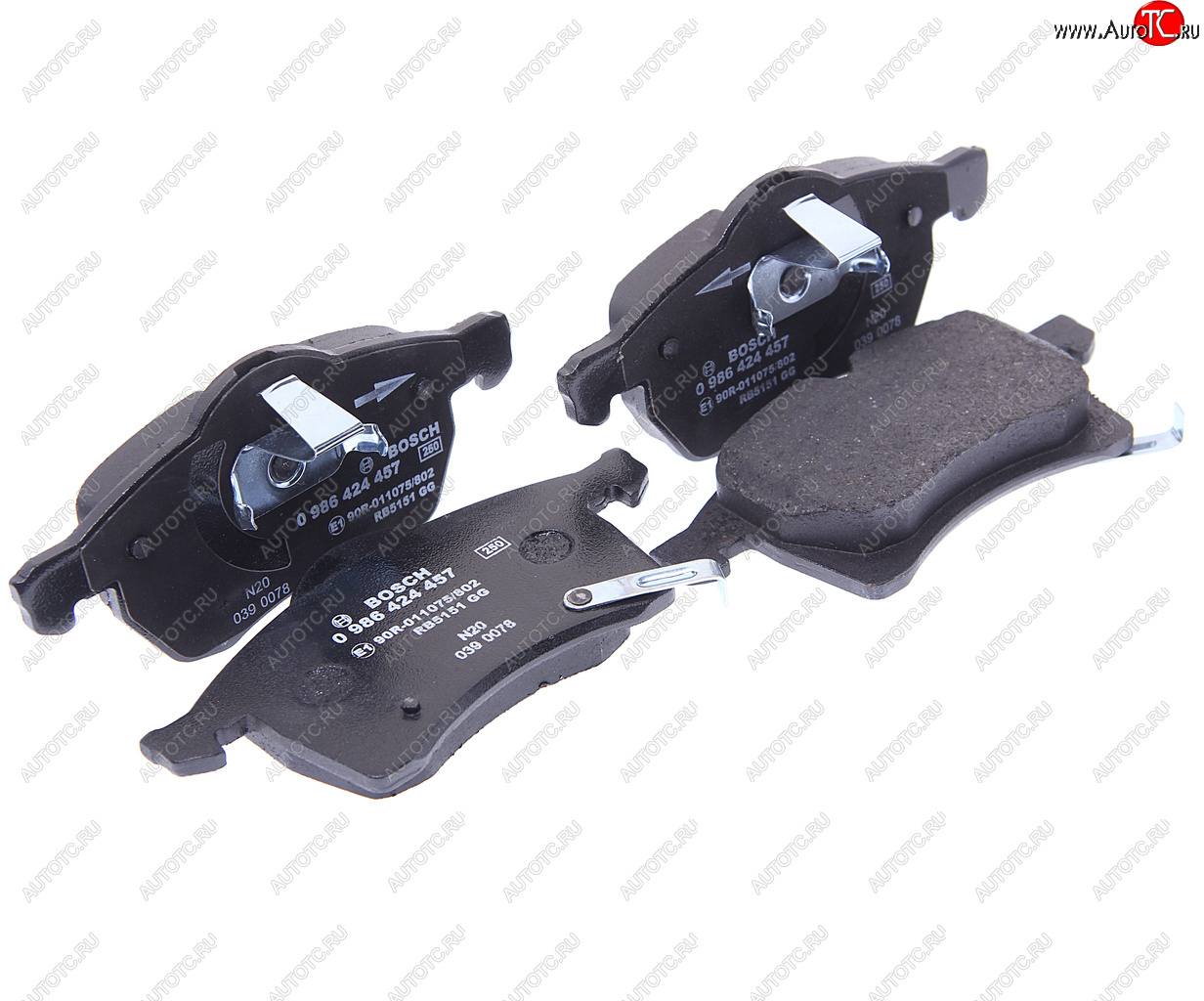 2 889 р. Колодки тормозные передние (4шт.) BOSCH Opel Astra G универсал (1998-2005)  с доставкой в г. Керчь