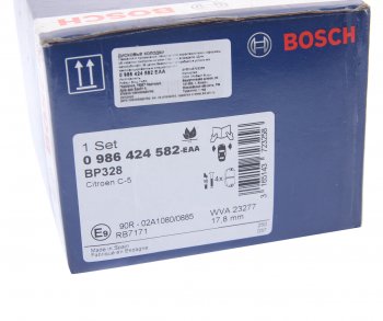 2 899 р. Колодки тормозные передние (4шт.) BOSCH CITROEN C5 RD дорестайлинг, седан (2008-2017)  с доставкой в г. Керчь. Увеличить фотографию 4