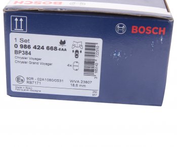 3 899 р. Колодки тормозные передние (4шт.) BOSCH Chrysler Voyager GS минивэн (1995-2000)  с доставкой в г. Керчь. Увеличить фотографию 4