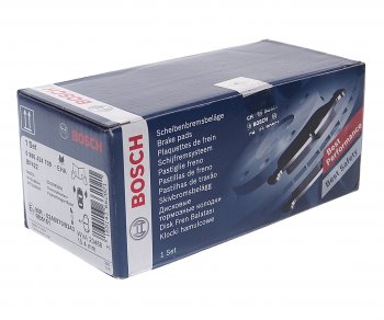 2 469 р. Колодки тормозные передние (4шт.) BOSCH Mitsubishi Pajero 3 V70 дорестайлинг (1999-2003)  с доставкой в г. Керчь. Увеличить фотографию 2