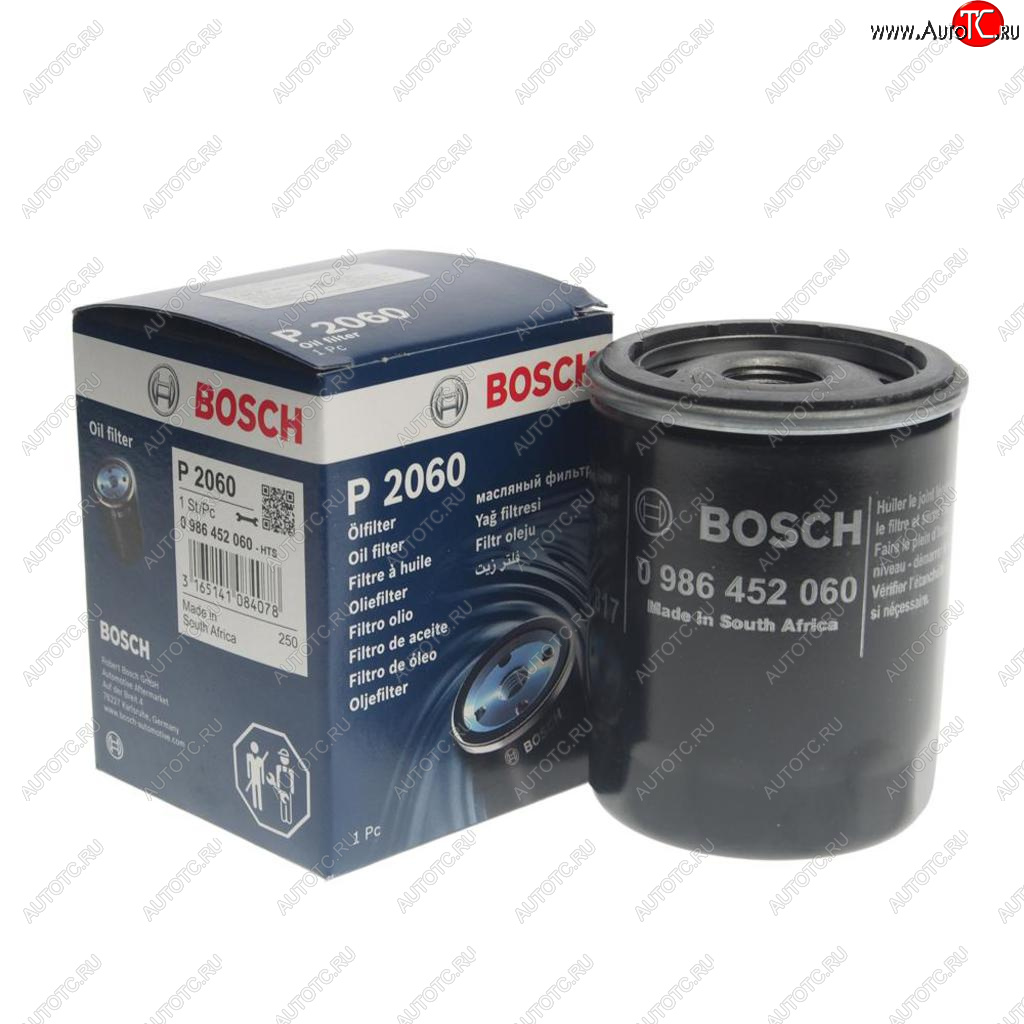 399 р. Фильтр масляный NISSAN Micra (92-10) (1.01.2-1.4),Primera (90-98) (2.0) BOSCH BOSCH 0986452060  с доставкой в г. Керчь