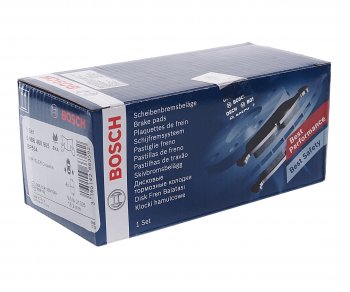 2 299 р. Колодки тормозные задние (4шт.) BOSCH Mercedes-Benz C-Class W203 дорестайлинг седан (2000-2004)  с доставкой в г. Керчь. Увеличить фотографию 2