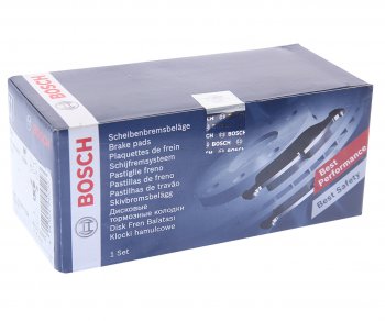 1 489 р. Колодки тормозные передние (4шт.) BOSCH Лада 2123 (Нива Шевроле) 2 рестайлинг (2020-2021)  с доставкой в г. Керчь. Увеличить фотографию 3