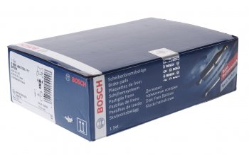 2 399 р. Колодки тормозные передние (датчик износа) (4шт.) BOSCH Audi 100 С4 седан (1990-1995)  с доставкой в г. Керчь. Увеличить фотографию 2