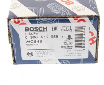 919 р. Цилиндр тормозной задний NISSAN Bluebird,Sunny левыйправый BOSCH BOSCH 0986475558  с доставкой в г. Керчь. Увеличить фотографию 4