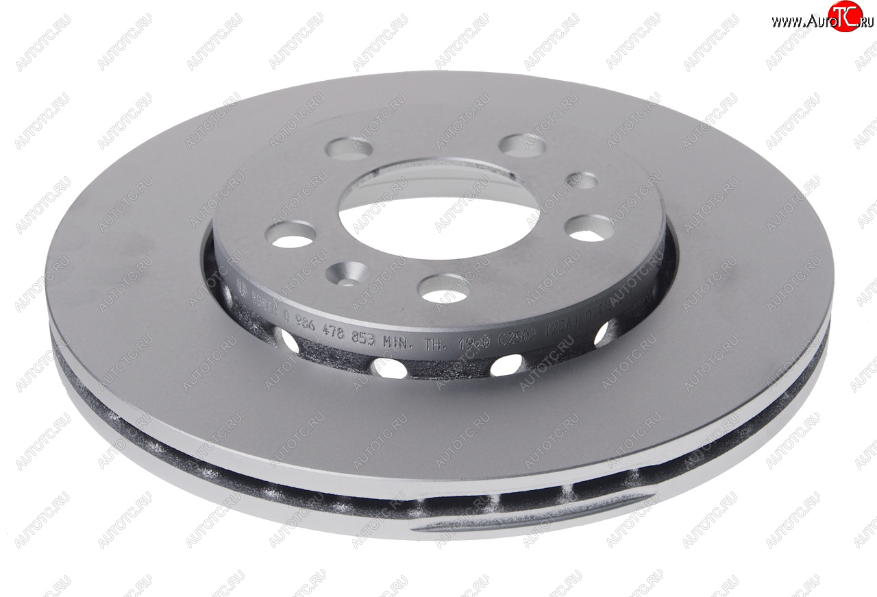 2 999 р. Диск тормозной VW Golf 4,5 AUDI A2,A3 SKODA Fabia,Octavia передний (1шт.) BOSCH BOSCH 0986478853  с доставкой в г. Керчь