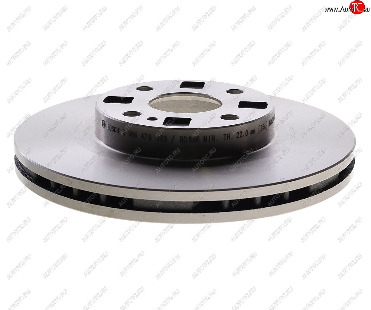 3 699 р. Диск тормозной MAZDA 323 (98-04) передний (1шт.) BOSCH BOSCH 0986478989 BOSCH 0986478989  с доставкой в г. Керчь