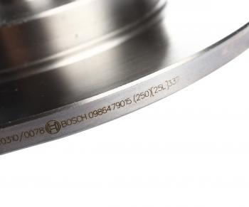10 299 р. Диск тормозной MERCEDES Citan (W415) RENAULT Kangoo (07-) задний (1шт.) BOSCH BOSCH 0986479015 BOSCH 0986479015  с доставкой в г. Керчь. Увеличить фотографию 4