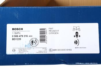 4 649 р. Диск тормозной PEUGEOT Boxer (02-) CITROEN Jumper (02-) FIAT Ducato (02-) задний (1шт.) BOSCH BOSCH 0986479316 BOSCH 0986479316  с доставкой в г. Керчь. Увеличить фотографию 5