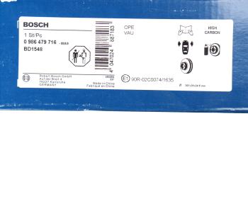 6 699 р. Диск тормозной RENAULT Master передний (1шт.) BOSCH BOSCH 0986479716  с доставкой в г. Керчь. Увеличить фотографию 5