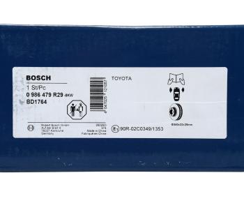 7 449 р. Диск тормозной TOYOTA Land Cruiser (J200) (08-15) LEXUS LX570 передний (1шт.) BOSCH BOSCH 0986479r29  с доставкой в г. Керчь. Увеличить фотографию 7