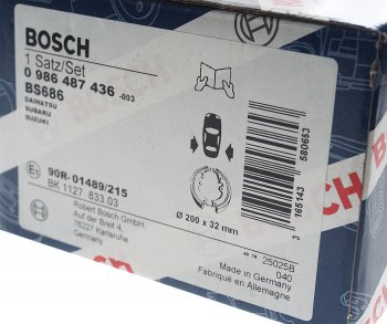 1 799 р. Колодки тормозные задние барабанные 4шт. BOSCH Suzuki Liana хэтчбэк (2001-2007)  с доставкой в г. Керчь. Увеличить фотографию 4
