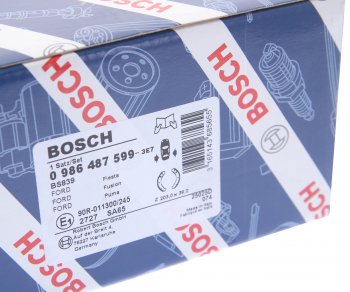 2 579 р. Колодки тормозные задние барабанные 4шт. BOSCH Ford Fiesta 3 хэтчбэк 5 дв. (1989-1996)  с доставкой в г. Керчь. Увеличить фотографию 4