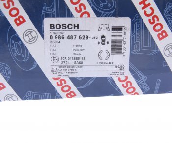 3 199 р. Колодки тормозные задние барабанные (4шт.) BOSCH Fiat Palio 178 хэтчбэк 5 дв. 1-ый рестайлинг (2003-2007)  с доставкой в г. Керчь. Увеличить фотографию 3