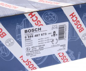 2 199 р. Колодки тормозные задние барабанные (4шт.) BOSCH Hyundai Elantra XD седан дорестайлинг (2000-2003)  с доставкой в г. Керчь. Увеличить фотографию 4