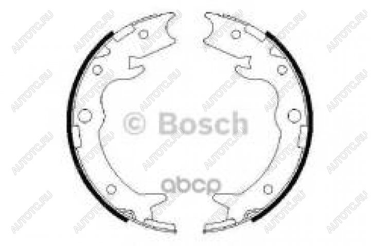 1 839 р. Колодки тормозные задние барабанные (4шт.) BOSCH Honda Accord 7 CL седан дорестайлинг (2002-2005)  с доставкой в г. Керчь
