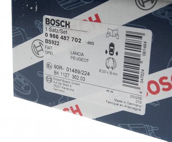 2 789 р. Колодки тормозные задние стояночного тормоза (4шт.) BOSCH Opel Corsa D   дорестайлинг, хэтчбэк 5 дв. (2006-2010)  с доставкой в г. Керчь. Увеличить фотографию 4