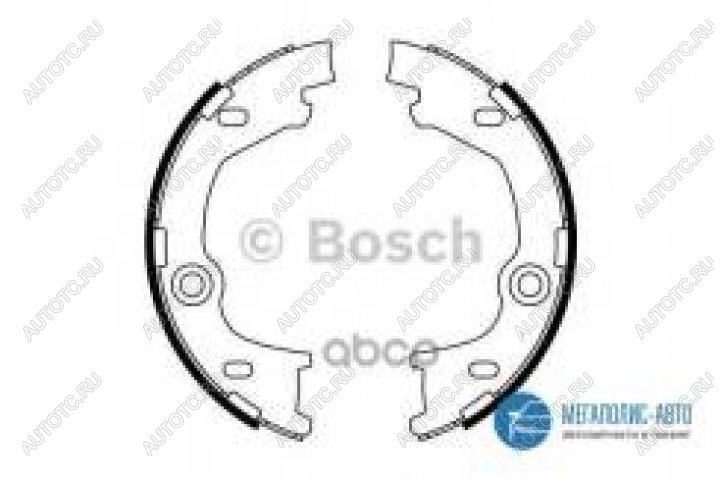 2 979 р. Колодки тормозные задние барабанны (4шт.) BOSCH Hyundai I30 FD хэтчбек дорестайлинг (2007-2010)  с доставкой в г. Керчь