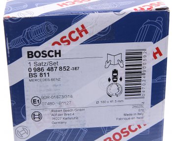 2 099 р. Колодки тормозные задние барабанные (4шт.) BOSCH Mercedes-Benz A class W168 хэтчбэк 5 дв. (1997-2004)  с доставкой в г. Керчь. Увеличить фотографию 3
