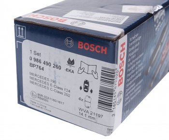 1 639 р. Колодки тормозные задние (4шт.) BOSCH Mercedes-Benz E-Class W210 дорестайлинг седан (1996-1999)  с доставкой в г. Керчь. Увеличить фотографию 3