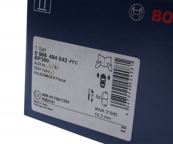 3 599 р. Колодки тормозные передние (4шт.) BOSCH Audi A4 B5 8D5 универсал 1-ый рестайлинг (1996-1998)  с доставкой в г. Керчь. Увеличить фотографию 3