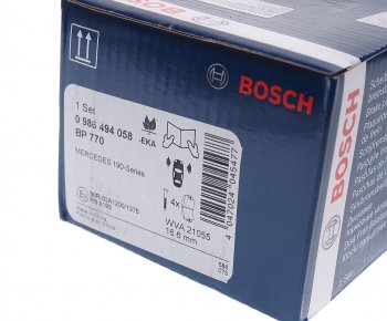 2 299 р. Колодки тормозные передние (4шт.) BOSCH Mercedes-Benz C-Class W201 седан (1982-1992)  с доставкой в г. Керчь. Увеличить фотографию 3