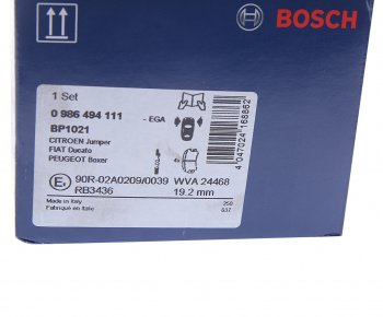 4 999 р. Колодки тормозные передние (4шт.) BOSCH CITROEN Jumpy дорестайлинг (2007-2013)  с доставкой в г. Керчь. Увеличить фотографию 4
