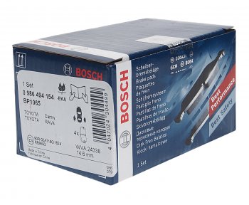 2 099 р. Колодки тормозные задние (4шт.) BOSCH Toyota RAV4 XA30 5 дв. 1-ый рестайлинг (2008-2010)  с доставкой в г. Керчь. Увеличить фотографию 2