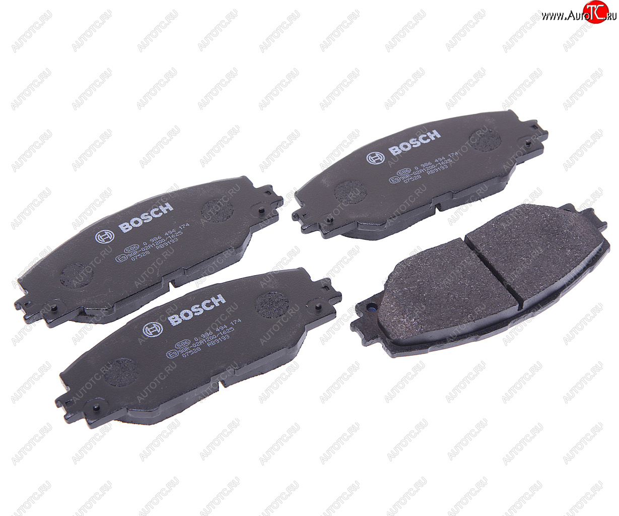 3 879 р. Колодки тормозные передние (4шт.) BOSCH Toyota Auris E150 хэтчбэк 5 дв. дорестайлинг (2006-2010)  с доставкой в г. Керчь