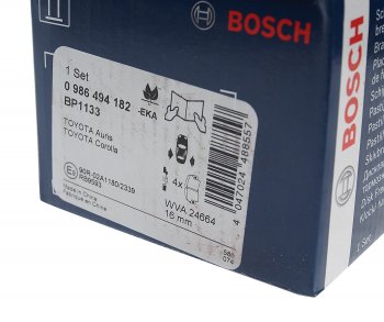 2 269 р. Колодки тормозные задние (4шт.) BOSCH Toyota Auris E150 хэтчбэк 5 дв. рестайлинг (2010-2012)  с доставкой в г. Керчь. Увеличить фотографию 3