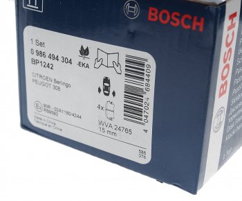 3 099 р. Колодки тормозные задние (4шт.) BOSCH Peugeot 308 T7 универсал дорестайлинг (2007-2011)  с доставкой в г. Керчь. Увеличить фотографию 3