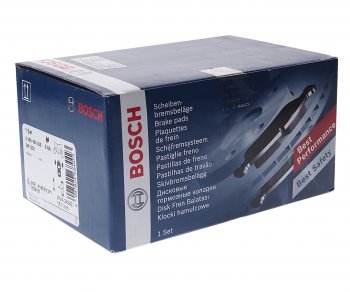 2 999 р. Колодки тормозные передние (4шт.) BOSCH Honda CR-V RM1,RM3,RM4 рестайлинг (2014-2018)  с доставкой в г. Керчь. Увеличить фотографию 2