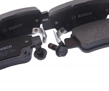 2 799 р. Колодки тормозные задние (4шт.) BOSCH Honda CR-V RE1,RE2,RE3,RE4,RE5,RE7 рестайлинг (2009-2012)  с доставкой в г. Керчь. Увеличить фотографию 2