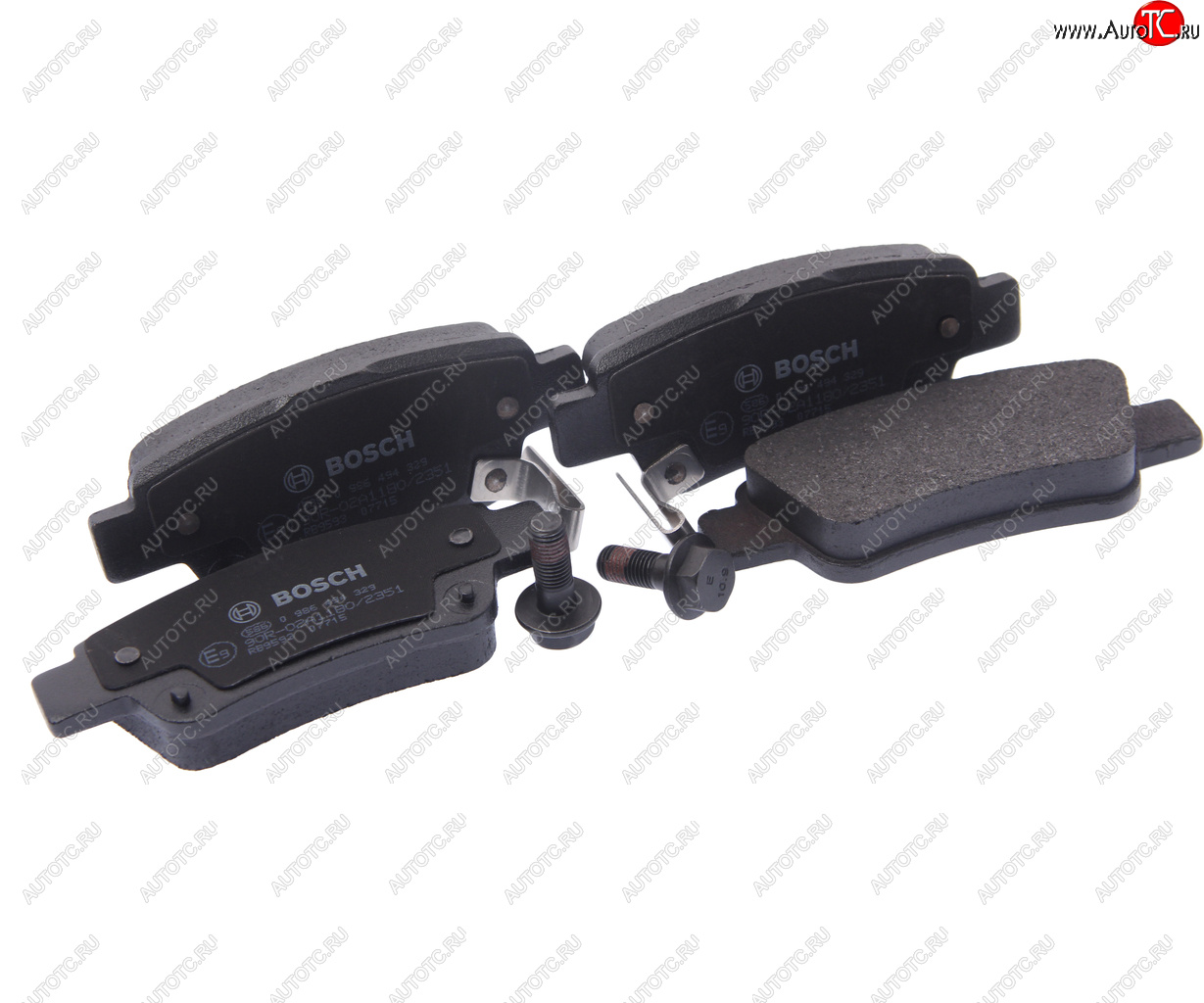 2 799 р. Колодки тормозные задние (4шт.) BOSCH Honda CR-V RE1,RE2,RE3,RE4,RE5,RE7 рестайлинг (2009-2012)  с доставкой в г. Керчь