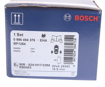 3 099 р. Колодки тормозные задние (4шт.) BOSCH Mazda CX-9 TB дорестайлинг (2007-2009)  с доставкой в г. Керчь. Увеличить фотографию 4