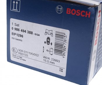 2 059 р. Колодки тормозные задние (4шт.) BOSCH KIA Sorento BL дорестайлинг (2002-2006)  с доставкой в г. Керчь. Увеличить фотографию 3