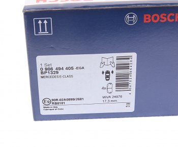 5 399 р. Колодки тормозные передние (4шт.) BOSCH Mercedes-Benz E-Class W212 рестайлинг седан (2013-2017)  с доставкой в г. Керчь. Увеличить фотографию 4