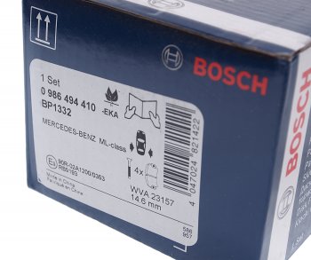4 289 р. Колодки тормозные задние (4шт.) BOSCH Mercedes-Benz ML class W163 рестайлинг (2001-2005)  с доставкой в г. Керчь. Увеличить фотографию 3