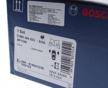 3 369 р. Колодки тормозные (4шт.) BOSCH Lexus LS460 XF40 дорестайлинг (2006-2009)  с доставкой в г. Керчь. Увеличить фотографию 3