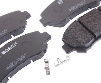 2 569 р. Колодки тормозные передние (4шт.) BOSCH Nissan Qashqai 1 J10 рестайлинг (2010-2013)  с доставкой в г. Керчь. Увеличить фотографию 2