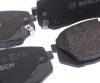 3 399 р. Колодки тормозные передние без отверстий (4шт.) BOSCH Hyundai IX35 LM дорестайлинг (2009-2013)  с доставкой в г. Керчь. Увеличить фотографию 2