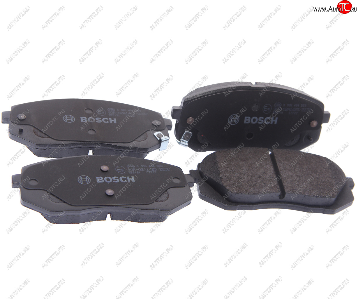 3 399 р. Колодки тормозные передние без отверстий (4шт.) BOSCH Hyundai IX35 LM дорестайлинг (2009-2013)  с доставкой в г. Керчь