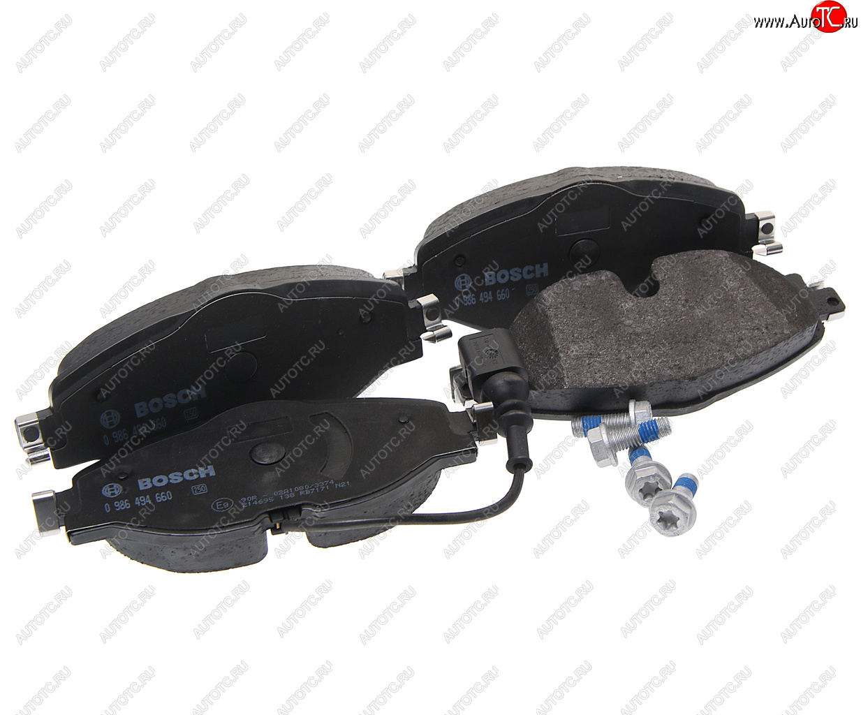 3 599 р. Колодки тормозные передние (4шт.) BOSCH Volkswagen Golf 7 дорестайлинг, хэтчбэк 5 дв. (2012-2017)  с доставкой в г. Керчь