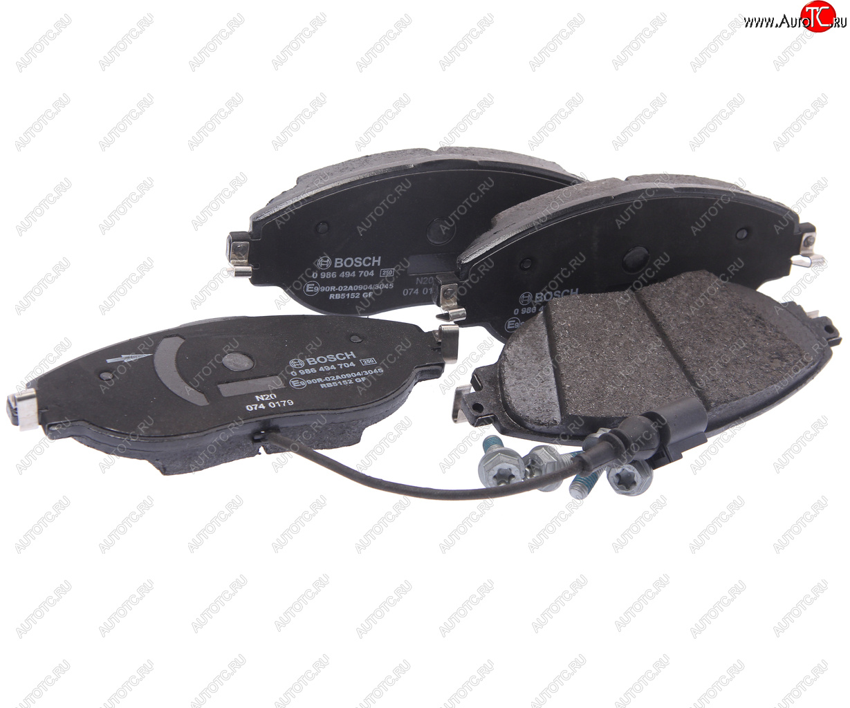 5 649 р. Колодки тормозные передние (4шт.) BOSCH Audi A3 8L1 хэтчбэк 3 дв. рестайлинг (2000-2003)  с доставкой в г. Керчь