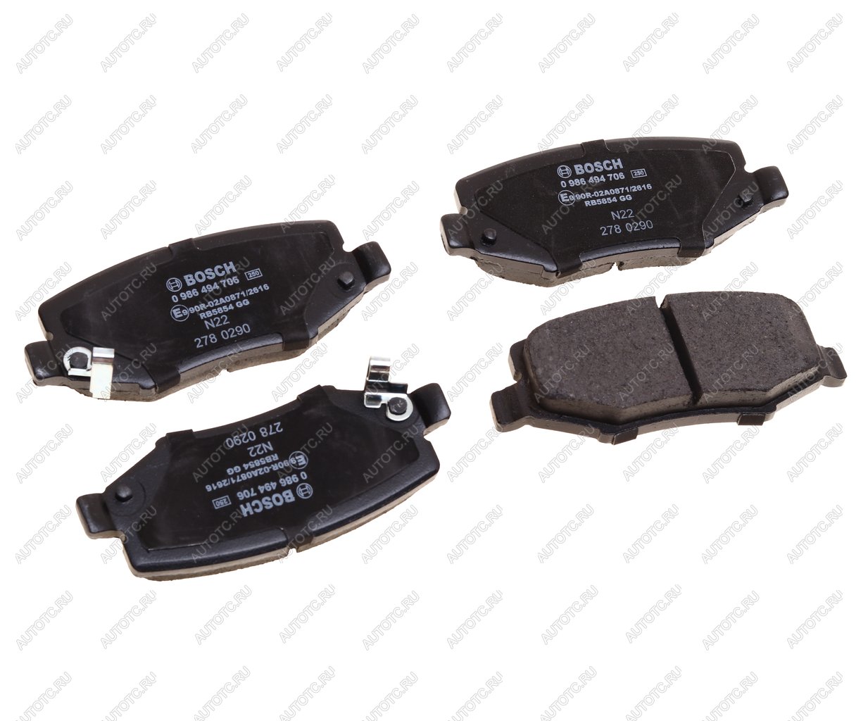 4 299 р. Колодки тормозные задние (4шт.) BOSCH Dodge Caravan (2000-2007)  с доставкой в г. Керчь